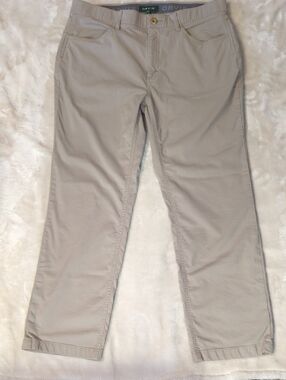 Orvis Mens Beige Chinos 34 X 30 Stretch NWOT